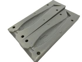 Molde Forma Isca Shad 100mm Silicone Plastisol Pescaria