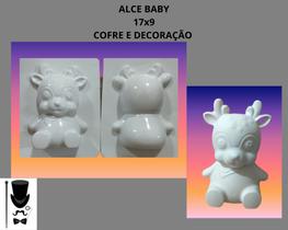Molde / Forma para Artesanato de Gesso Modelo: Alce Baby 17x9 - Cofre e Decoração - Barão 3d Formas