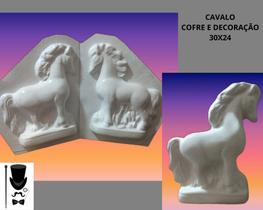 Molde / Forma para Artesanato de gesso Modelo: Cavalo 30x24 - Cofre e Decoração
