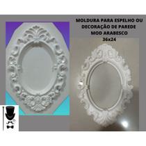 Molde/Forma para Artesanato de Gesso ou Cimento Modelo: Moldura Arabesco Vazado - Decoração ou Porta Espelho - Barão 3d Formas