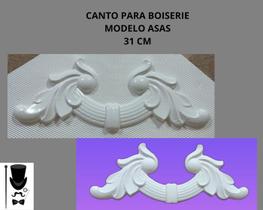 Molde/Forma para Artesanato de gesso ou cimento Modelo: Moldura Canto para Boiserie Asas 31cm