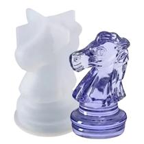 Molde Forma Silicone Cavalo Xadrez Artesanato Resina Vela