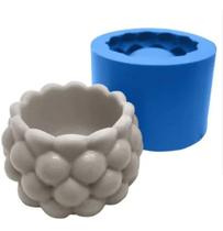 Molde Forma Silicone Gesso Cimento Vela Vaso Bolhas Bolinhas Molde Forma Silicone Gesso Cimento Vela Vaso Bolhas Bolinhas