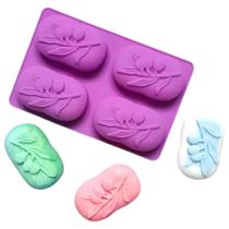 Molde Forma Silicone Sabonete Artesanal 4 Cavidades 01