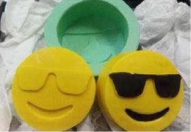 Molde Forma Silicone Sabonete Biscuit Emoji