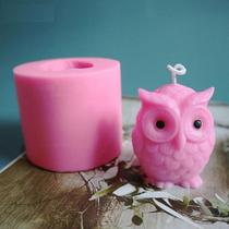 Molde Forma Silicone Sabonete Vela Mini Coruja