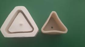 Molde Forma Silicone Vaso Triangular Gesso Cimento Vela