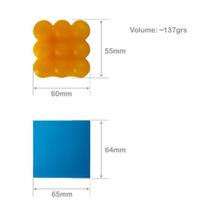 Molde Forma Silicone Vela Cilíndrica Mini Bolhas Parafina