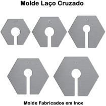 Molde Gabarito Para Laço Cruzado Em Inox M43 Molde Gabarito Para Laço Cruzado Em Inox M43