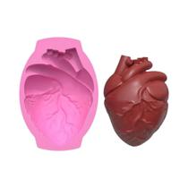 Molde Grande De Silicone Em Formato De Coração/Cérebro Para Bolo, Chocolate, Pudim, Órgãos De