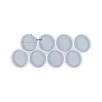 Molde Grande De Silicone Redondo De 125-2 Polegadas Para Resina, Joias, Pingentes, Chaveiros, Placas