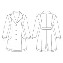 Molde Jaleco Feminino com Gola, Bolso e Manga com Prega 36 ao 44 by Wania Machado Molde Jaleco Feminino com Gola, Bolso e Manga com Prega 36 ao 44 by Wania Machado