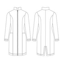 Molde Jaleco Feminino Gola Padre com Zíper 36 ao 44 by Wania Machado Molde Jaleco Feminino Gola Padre com Zíper 36 ao 44 by Wania Machado