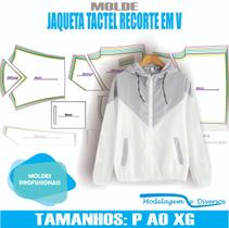 Molde jaqueta tactel, modelagem&diversos, p-xg, correios