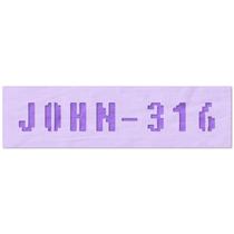 Molde John 3:16 Stencil Stop 23 x 3 cm, mylar 14 mil Molde John 3:16 Stencil Stop 23 x 3 cm, mylar 14 mil