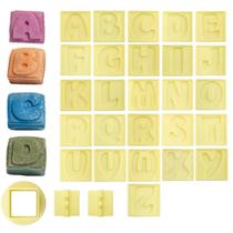 Molde Letras Alfabeto Para Ejetor Max Massas E Doces Até 25g Confeitaria Brigadeiro Biscoito