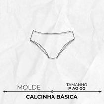Molde lingerie calcinha básica tamanho P ao GG by Marlene Mukai - EDITORA CLUBE DA COSTUREIRA (TOLEDO - PR)