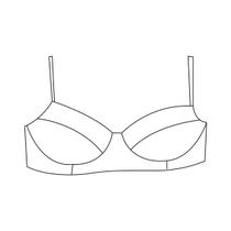 Molde lingerie sutiã básico tamanho P ao GG by Marlene Mukai Molde lingerie sutiã básico tamanho P ao GG by Marlene Mukai