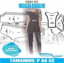 Molde macacão bengaline, modelagem&diversos, p-xg, correios