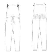 Molde macacão lateral aberta tamanho PP ao EXG by Maísa Rasche