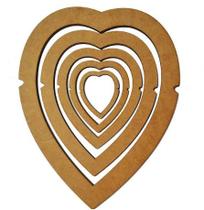 Molde Macramé - Modelo Coração em MDF Cortado a Laser Molde Macramé - Modelo Coração em MDF Cortado a Laser