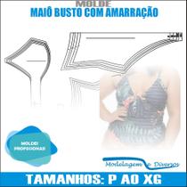 Molde Maiô Busto Com Amarração, Modelagem&Diversos, Tamanhos P Ao Xg Molde Maiô Busto Com Amarração, Modelagem&Diversos, Tamanhos P Ao Xg