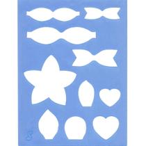 Molde Mini Laços, Flores e Coração