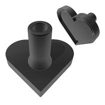 Molde Modelador de Esfiha Coração 11cm - Padrão