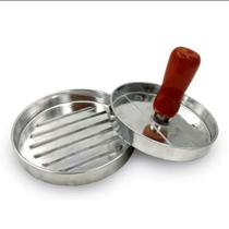 Molde Modelador de Hambúrquer 11 Cm Forma Metal com Cabo de Madeira