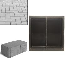 Molde p Fabricar Bloco Concreto Tijolo 20x10x8 Lajota Grande p Piso Calçada Resistente Alto Forma Pedra Dupla
