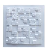 Molde p/ placas de gesso e cimento 3d Mosaico São Tomé 34x34