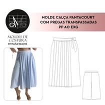 Molde pantacourt transpassada tamanho PP ao EXG by Maísa Rasche Molde pantacourt transpassada tamanho PP ao EXG by Maísa Rasche