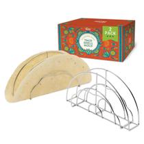 Molde para Casquinha de Taco Chef Tacos, 2 Unidades, Aço Inoxidável, 15 cm Molde para Casquinha de Taco Chef Tacos, 2 Unidades, Aço Inoxidável, 15 cm