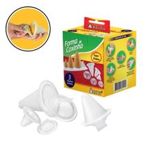 Molde Para Coxinha Plástico 3 Peças - Tudo em Caixa