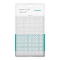 Molde para Embossing Palhinha indiana - Mimo - 10,6 X 15 cm