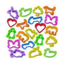 Molde para massinha de modelar pacote com 25 unidades