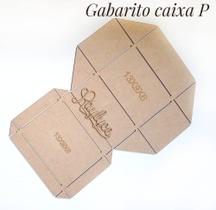 Molde para montar caixa de papel