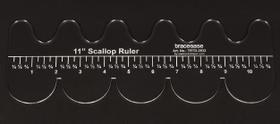 Molde para Quilting Scallop 28x10cm, Espessura 3mm, DIY Costura e Patchwork - Traceease Molde para Quilting Scallop 28x10cm, Espessura 3mm, DIY Costura e Patchwork - Traceease