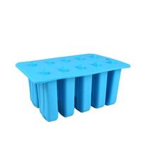 Molde para sorvete Wokex de silicone de 10 cavidades com tampa azul 465g