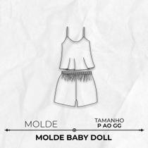 Molde pijama babydoll tamanho P ao GG by Marlene Mukai - EDITORA CLUBE DA COSTUREIRA (TOLEDO - PR)