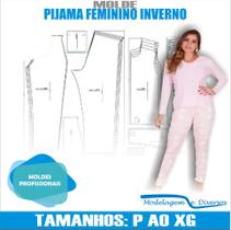 Molde Pijama Feminino, Modelagem&Diversos, Tamanhos P ao XG