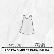 Molde regata simples para malha tamanho P ao EGG by Marlene Mukai - EDITORA CLUBE DA COSTUREIRA (TOLEDO - PR)