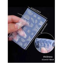 Molde Retrô De Silicone 3d Para Arte Em Unhas, Ultrafino, Boêmio, Vintage, Modelos Diy Para Unhas,