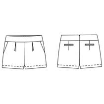 Molde short com prega da frente tamanho PP ao EXG by Maísa Rasche Molde short com prega da frente tamanho PP ao EXG by Maísa Rasche