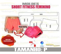 Molde Short Fitness Feminino P ao XG, Por correios