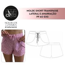 Molde short transpasse lateral tamanho PP ao EXG by Maísa Rasche Molde short transpasse lateral tamanho PP ao EXG by Maísa Rasche