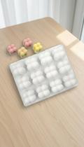 Molde Silicone 12 Cavidades Mini Bubble Artesanato Molde Silicone 12 Cavidades Mini Bubble Artesanato
