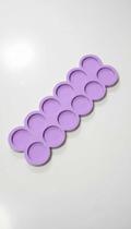 Molde Silicone 12 Cavidades Redondo P/ Artesanato Molde Silicone 12 Cavidades Redondo P/ Artesanato