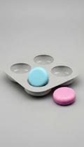 Molde Silicone 4 Cavidades Circular Sabonete Artesanal