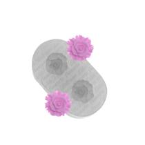 Molde Silicone 868 - Dupla De Flores Rhoda - Flor - Flexarte Molde Silicone 868 - Dupla De Flores Rhoda - Flor - Flexarte